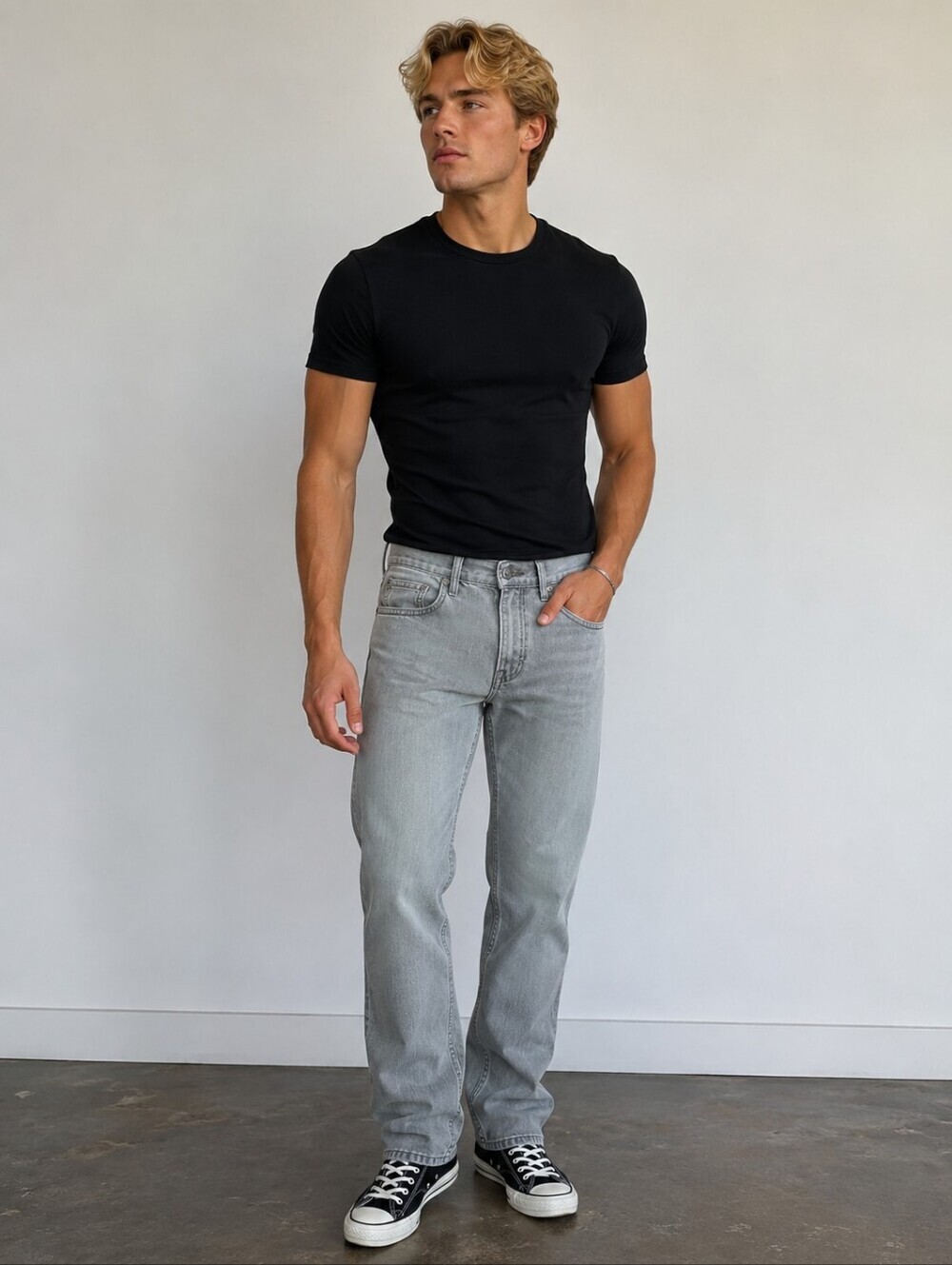 Levi's 514 Slim Straight Jeans Gray Denim 30x25 Hemmed 100% Cotton